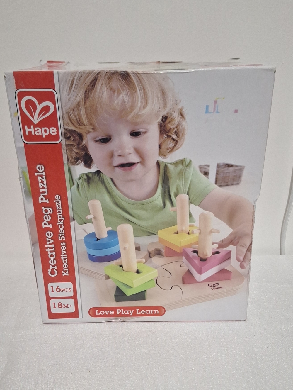 Hape Creative Peg Puzzle NIB
